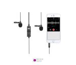 میکروفون-یقه-ای-بویا-Boya-BY-M1DM-Dual-Omni-directional-Lavalier-Mic-(3)
