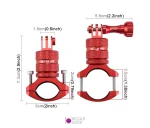 مانت اتصال 360 درجه دوربین ورزشی به دوچرخه Puluz - نگاه شاپ