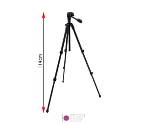 سه پایه دوربین عکاسی Berik - Q600 با قابلیت منوپاد, عنکبوتی و Tشو - نگاه شاپ