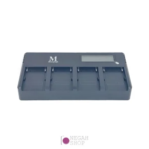 شارژر 4 تایی با صفحه نمایش Monograph مناسب برای باتری های F-970 - نگاه شاپ