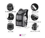 کوله پشتی دوربین به همراه پنل خورشیدی Puluz - تصویر 5