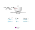 پنکه سقفی شارژی FS01 به همراه ریموت - تصویر 8