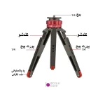 سه پایه رومیزی مدل Puluz PU3070GT با کفشک سرد مناسب دوربین DSLR و تولید محتوا - تصویر 4