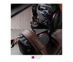 بند دوربین چرم کد 01 قهوه ای روشن - تصویر 6