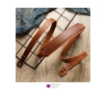 بند دوربین چرم طبیعی مناسب سونی قهوه ای روشن - تصویر 2