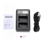شارژر دوبل باتری Zomei NP-FW50 مدل LCD USB Type C / Micro - تصویر 3