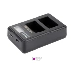 شارژر دوبل باتری Zomei NP-FW50 مدل LCD USB Type C / Micro - تصویر 5
