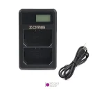 شارژر دوبل باتری Zomei NP-FZ100 مدل LCD USB Micro - تصویر 7