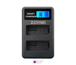 شارژر دوبل باتری Zomei LP-E8 مدل LCD USB Type C - تصویر 4