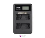 شارژر دوبل باتری Zomei LP-E8 مدل LCD USB Type C - تصویر 3