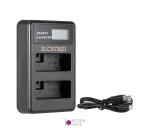 شارژر دوبل باتری Zomei LP-E8 مدل LCD USB Type C - تصویر 2