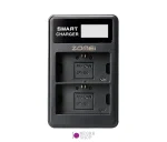 شارژر دوبل باتری Zomei LP-E6 مدل LCD USB Type C / Micro - تصویر 2