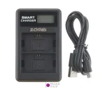 شارژر دوبل باتری Zomei LP-E6 مدل LCD USB Type C / Micro - تصویر 3