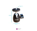 سر سه پایه کوچک دوربین با مادگی 1.4 و 3.8 اینچ سایز کوچک Zomei - تصویر 4