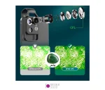 لنز میکروسکوپی گوشی موبایل Apexel APL MS002 به همراه فیلتر پلاریزه مشکی - تصویر 20