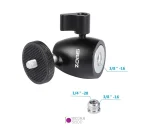 سر سه پایه کوچک دوربین با مادگی 1.4 و 3.8 اینچ سایز کوچک Zomei - تصویر 5