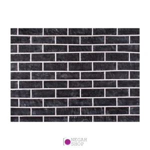 بکدراپ عکاسی چوبی طرح آجر تیره 90x120cm