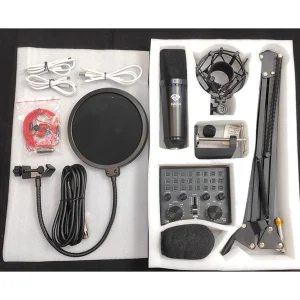 میکروفون gem Audio GA-800 به همراه کارت صدا V8 دست دوم