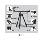 سه پایه دوربین و موبایل جیماری مدل Jmary KP-2207 با دو بال هد افقی مناسب تولید محتوا - تصویر 12