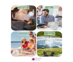 پنکه شارژی HP-F3 به همراه چراغ LED - تصویر 9