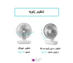 پنکه پرتابل رومیزی D77 - تصویر 2