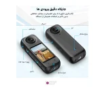 کاور محافظ دوربین پلوز Puluz PU985B مناسب Insta360 X4
