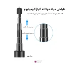 سه پایه دوربین ورزشی Insta360 X4/X3 پلوز مدل Puluz PU497B - تصویر 6