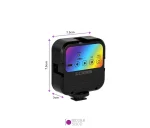 نور Zomei WL-R1 RGB به همراه پایه قابل انعطاف - تصویر 11