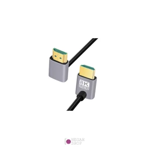 کابل 1متری HDMI نری به HDMI نری با خمیدگی دوگانه به سمت بالا