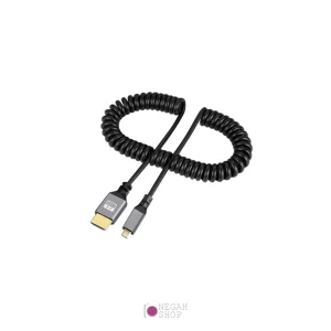 کابل فنری 50 سانتی متری HDMI Type-A to HDMI Type-D