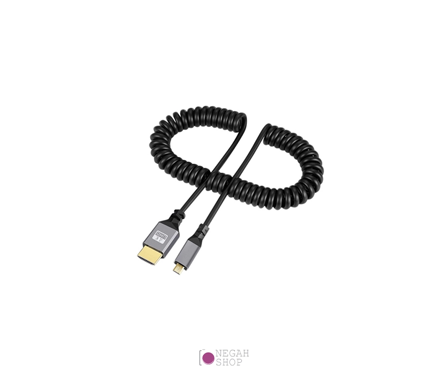 کابل فنری 50 سانتی متری HDMI Type-A to HDMI Type-D کابل فنری 50 سانتی متری HDMI Type-A to HDMI Type-D