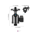 سر سه پایه فلزی پلوز مدل Puluz PU3089B