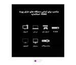 کابل فنری 50 سانتی متری HDMI Type-A to HDMI Type-C