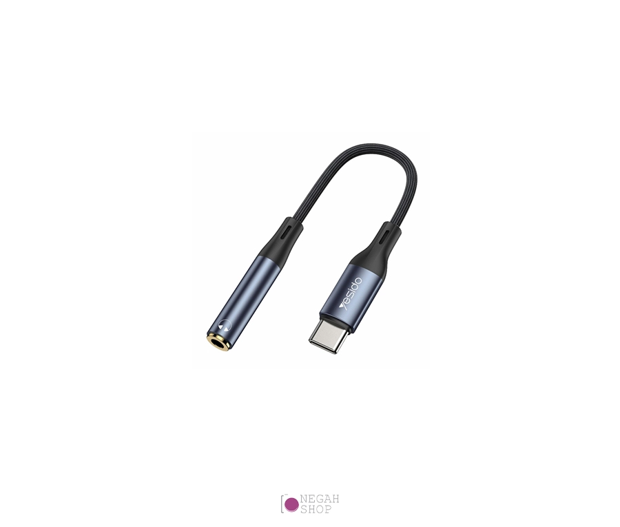 کابل تبدیل صدا Yesido YAU38 Type-C to 3.5mm Female کابل تبدیل صدا Yesido YAU38 Type-C to 3.5mm Female