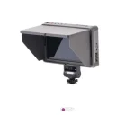 نمای جانبی مانیتور Viltrox DC-X3 با هود آفتاب‌گیر