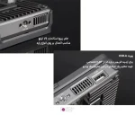 محل نصب مانیتور روی پایه و درگاه USB-A برای آپدیت و انتقال LUT