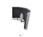 ساختار سه‌لایه ایزولاتور میکروفون با فوم جذب، فیلتر و بازتاب‌دهنده