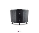 نمای پشت ایزولاتور پنج‌تکه با بدنه مشبک فلزی و پایه‌های تراز