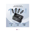 تصویر تبلیغاتی میکروفون Boya BY-V4U با نمایش مدت زمان استفاده