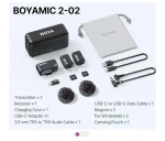 میکروفون بیسیم یقه ای بویا Boya BOYAMIC2-02 - تصویر 6