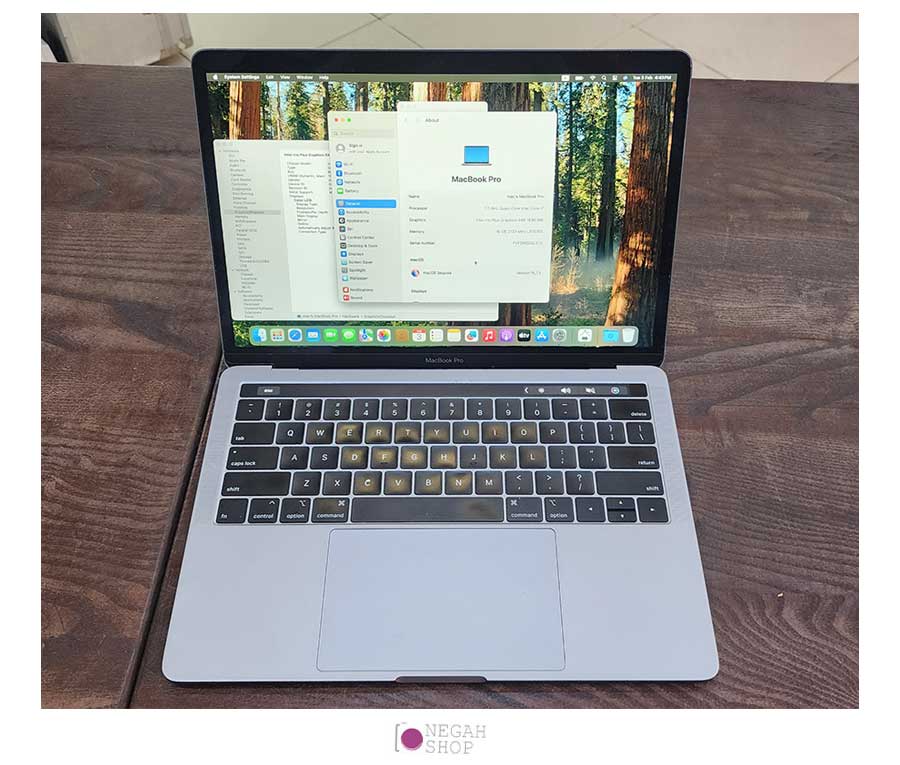 لپتاپ استوک Apple Macbook PRO 2019| intel iris plus 645 | Core i7 | 16GB | 512GB-SSD | 13.3inch