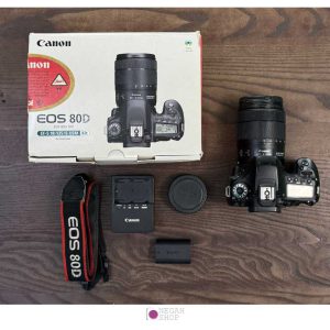 دوربین Canon 80d + 18-135 usm دست دوم