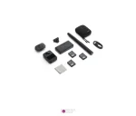 محتویات جعبه نسخه Adventure Combo دوربین DJI Osmo 360 شامل ۳ باتری، کیس شارژ و سلفیاستیک