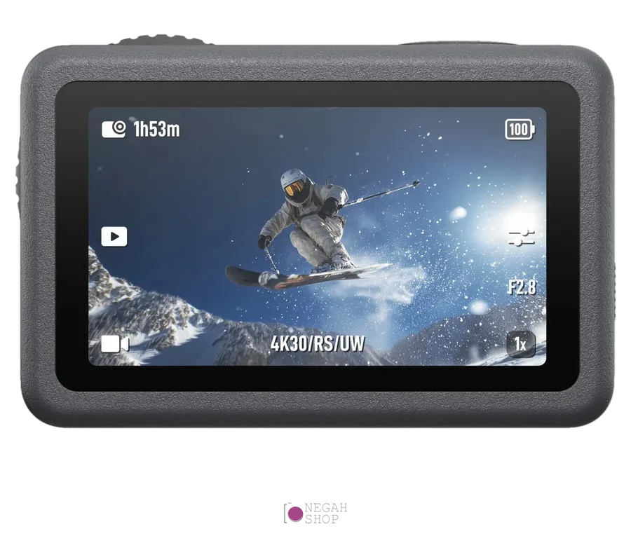 دوربین اکشن DJI Osmo Action 6 Adventure Combo 9 نمایشگر لمسی عقب ۲.۵ اینچی دوربین DJI Osmo Action 6