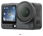 نمای جانبی دوربین DJI Osmo Action 6 با دکمه روشن و خاموش
