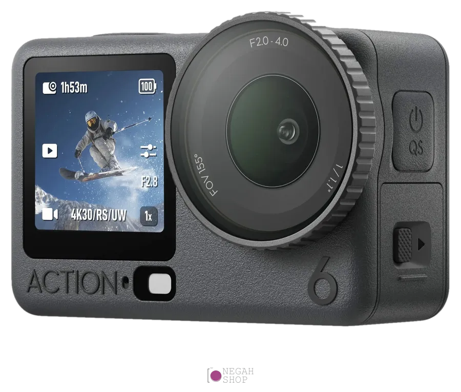 دوربین اکشن DJI Osmo Action 6 Adventure Combo 3 نمای جانبی دوربین DJI Osmo Action 6