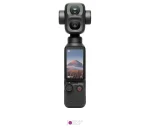 نمای عمودی دوربین DJI Osmo Pocket 4P با سیستم دو لنز واید و تله