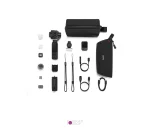 محتویات جعبه نسخه Vlog Combo دوربین DJI Osmo Pocket 4P شامل میکروفون DJI Mic Mini 2 و کنترلر Osmo FrameTap