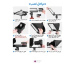 مراحل نصب تله پرامپتر نیوور X12 روی سه‌پایه و دوربین