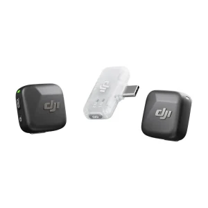 میکروفون بی سیم DJI Mic Mini ۲TX + Mobile RX — دو فرستنده و گیرنده موبایل USB-C